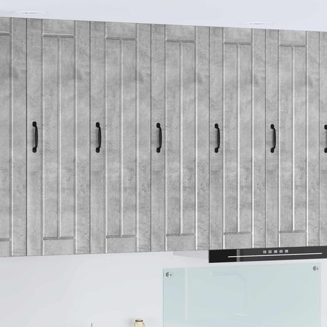 vidaXL Meuble mural LUCCA Gris béton 30 x 31 x 100 cm