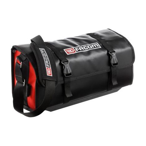Facom – Sacoche à outils 54cm en PVC enduit – Capacité 12,25L – Charge max 8kg – Accès rapide avec rabat 100% – Poignées et sangle ajustable