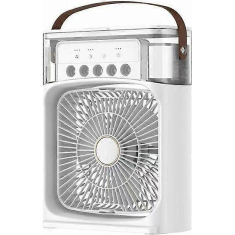 1 Climatiseur portable, Refroidisseur d'air par évaporation, Blanc, Pour usage domestique et bureau (1/3)