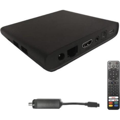 Zephir DECSMART descodificador para televisor Terrestre 4K Ultra HD Negro