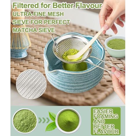 Set creativo da matcha blu da 7 pezzi – utensili giapponesi (1/5)