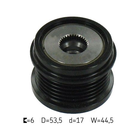 Poulie roue libre, alternateur SKF VKM 03656 FORD 31285815 AV6Q-10A352-AA
