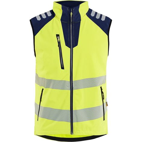 Vêtement de protection blaklader softshell safety vest imperméable respirant