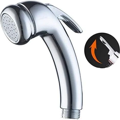 Soffione doccia in ABS da 1,27 cm con funzione on/off regolabile per campeggio, docce, servizi igienici, barche, docce cromate per barche, roulotte e camper. (1/4)