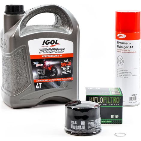 Kit Entretien Vidange pour BMW R 1200 RS de 2015 à 2018 - IGOL PROPULS PERFORMANCE 5W40 4L