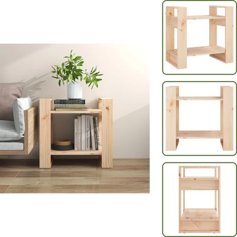Bibliothèque/Séparateur de pièce 60x35x57 cm Pin massif - Bibliothèque - Bibliothèque En Bois - Meuble De Rangement - Séparateur De Pièces - Étagère (1/5)