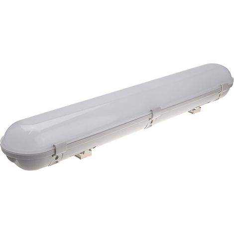 Sysled – Réglette LED étanche 60cm 20W – 1900 lms – Blanc neutre 4000K – Angle de diffusion 120° – Installation rapide pour chantiers et ateliers - 60cm-20W-1900lms