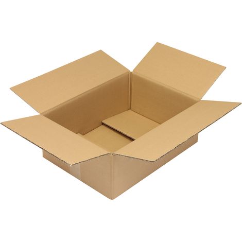 Faltkarton 2-wellig Maße 430x310x150mm A3 Qualität 2.3BC braun braun (1/2)