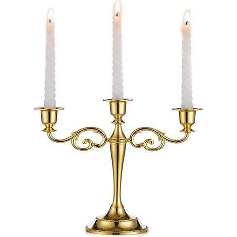 3 bougeoirs pour mariage, bougie en alliage de zinc, table à manger, dîner aux chandelles, intérieur d\'hôtel
