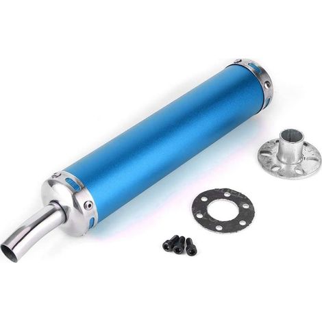 Silencieux D Échappement - Acier Inoxydable 304 - Pour Moto 2 Temps - Diamètre 20 mm - Finition Rouge Anodisé - Unité (1/5)