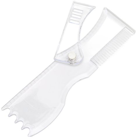 Gabarit transparent pour la mise en forme de la barbe, manuel d'utilisation, kit de crayons de barbier, outil de stylisme de la moustache (1/5)