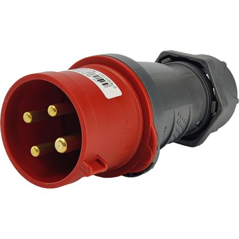 Spina di alimentazione portatile CEE 4P 32A 400V IP44 industriale (1/5)