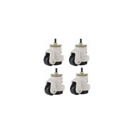 4PCs Roulette Résistante en Nylon Roues de Roulette pour Garage d'Établi Chariot à Tableau Meubles (1/5)
