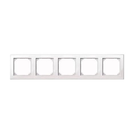 Marco de interruptor Merten m-smart 484519 sin tornillos 5 módulos