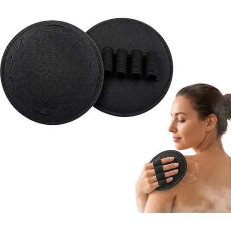 Gant de bain exfoliant sans douleur, coussinets de bain exfoliants, exfolient doucement, débouchent les pores, révélent une peau plus lumineuse, caoutchouc durable, facile à rincer, réutilisable, pour (1/5)