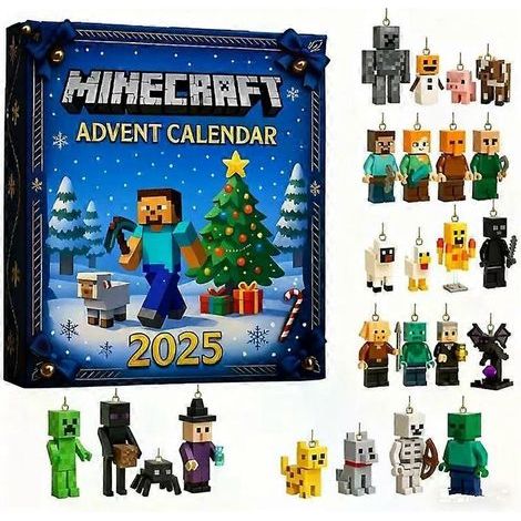 Calendrier de l'Avent Minecraft 2025 (24 jours) - Cadeau surprise