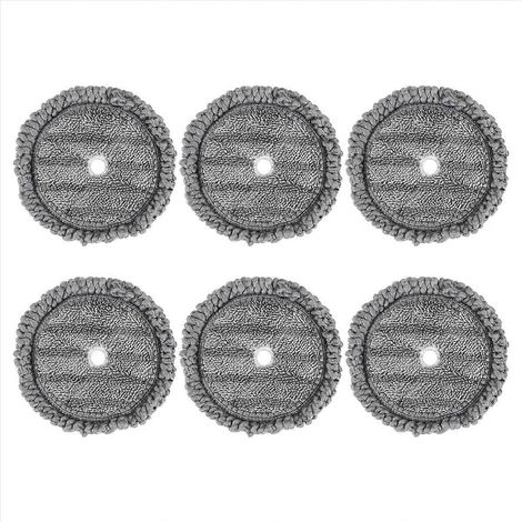 Lot de 6 lingettes de rechange pour balai vapeur LG A9, robot aspirateur laveur de sols.