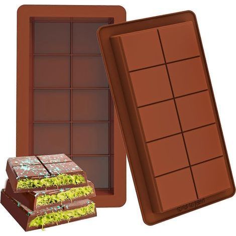 Moules à biscuits au chocolat épais (lot de 2). grands moules en silicone épais pour biscuits fourrés au chocolat