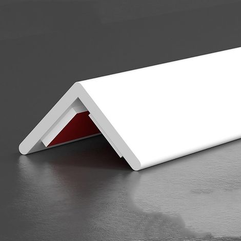 Protections d'angles et de bords murales autocollantes en PVC blanc de (1/5)