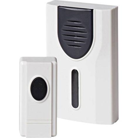 SET COMPLET CARILLON SANS FIL HEIDEMANN 70700 75 M BLANC, NOIR