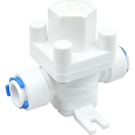 Vanne de réduction de pression d'eau 3/8" avec filtre, régulateur de pression en plastique pour systèmes de traitement de l'eau à osmose inverse (1/5)