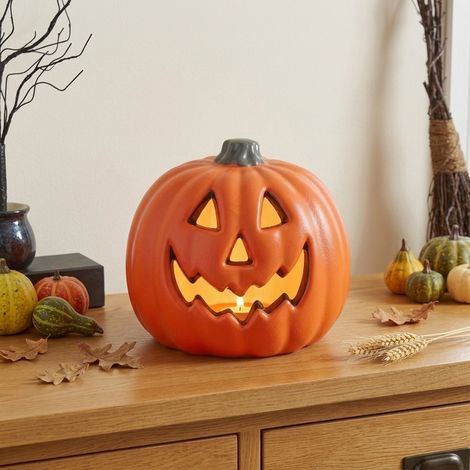 Haunted Glowing Jack-O'-Lantern Pumpkin (1/2)