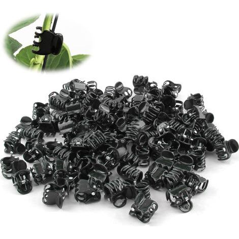 Lot de 100 Clips pour Plantes, Support pour Plantes Grimpantes, Pinces Supports Tige Plante pour Orchidées, Tomates, Concombres, Melons, Fleurs et Autres Plantes en Pot, Clips pour Maintenir les Tiges (1/5)
