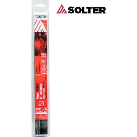 Elettrodo rutile SOLTER per acciaio al carbonio 2 mm (blister 35 unità)