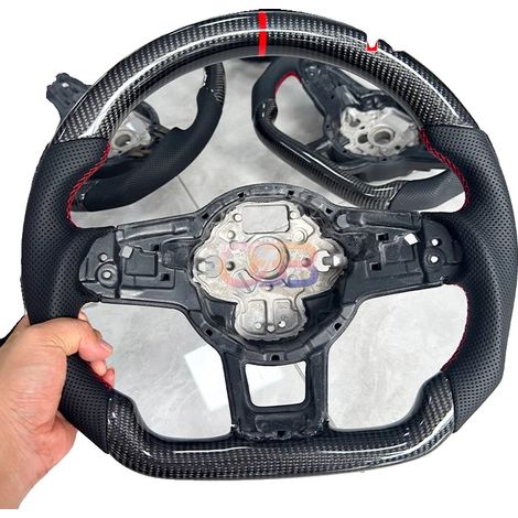 Volant, Fibre de Carbone, Design Léger, avec des trous (1/2)