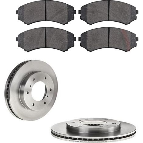 KIT FRENI ANTERIORI compatibile con MITSUBISHI PAJERO II (V3W) - DISCHI + PASTIGLIE OEM: P 54 029 / 17118 /SOSTITUZIONE DIRETTA/BASSA POLVERE/SILENZIOSO