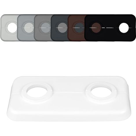 Radiator Pipe Covers 16 mm White – Double Rosette for PVC Formwork (1/5)