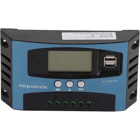 Solar-Laderegler 12V 24V Intelligente MPPT-Ladeerkennung LCD-Display Solarpanel-Laderegler