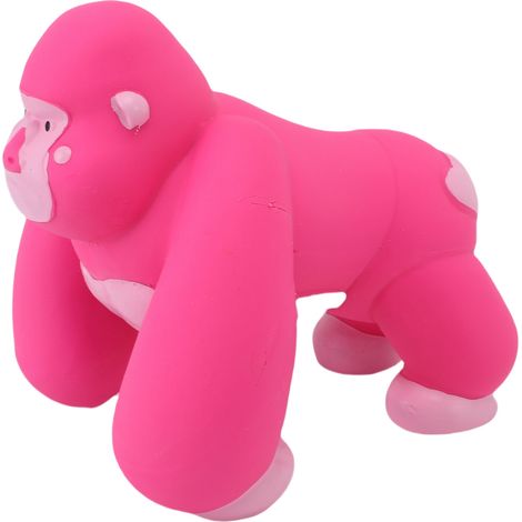 Jouet à mâcher en latex pour chien, couineur, pour le nettoyage des dents, soulage la solitude, mignon, doux, animal, jouet de dentition pour animaux de compagnie, gorille (1/5)