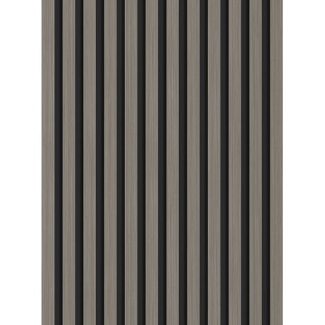 Mexen Lam-B lamele a parete 275 x 30 cm, pannello HDF 4 mm, impiallacciatura tecnica, Rovere Acciaio - S100-275307-3015-006 (1/5)