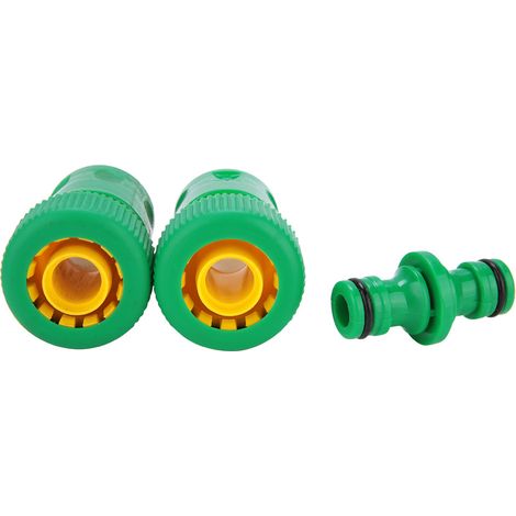 Schnellkupplungsset für 1/2"-Gartenschlauch mit Gartenhahn (1/5)