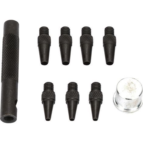 Set mit 7 Lederlochern (2–5 mm), Ahle aus Kohlenstoffstahl für DIY-Lederarbeiten (1/5)