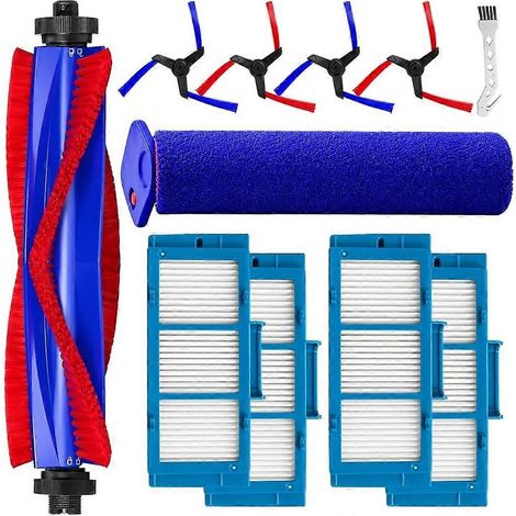 Pièces de rechange pour aspirateur robot Spot+Scrub Ai (nettoyage à sec et humide) : brosse principale, rouleau de lavage, brosses latérales, filtres. (1/5)