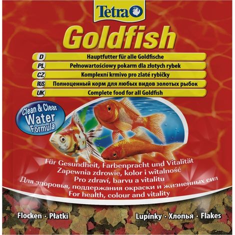 Mangime in scaglie per pesci rossi d'acqua fredda, dieta completa 12 g (1/2)