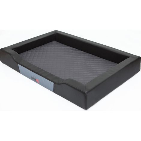 Hobbydog L DELCZA3 Dog Bed Deluxe L 75 x 50 cm, nero grafite, L, multicolore, 1 kg (1/4)