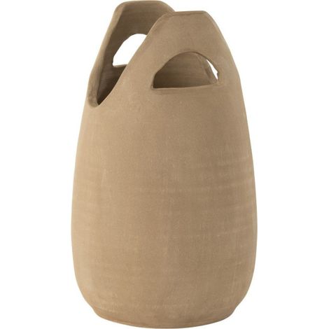 Vase Déco avec Anses "Pure Nature" 40cm Beige (1/2)