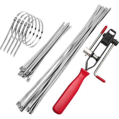 Collier de Cardan Collier Réglable en Acier Inoxydable pour Joint Homocinétique - Kit de Serrage Accessoires Automobiles pour Mécaniciens Passionnés & Professionnels Entretien Flotte & (1/5)