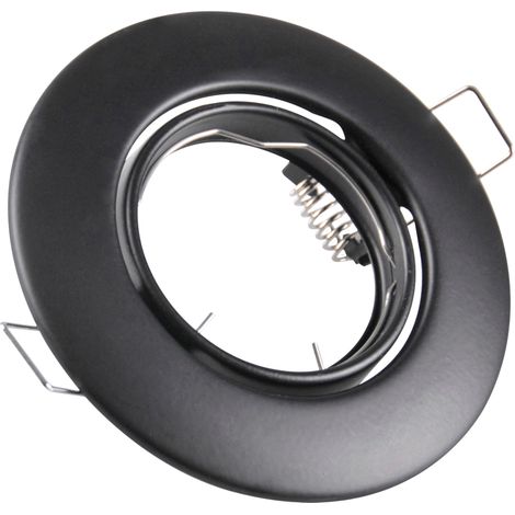 Faretto incasso orientabile tondo nero MR16 Polux OPIN (1/4)