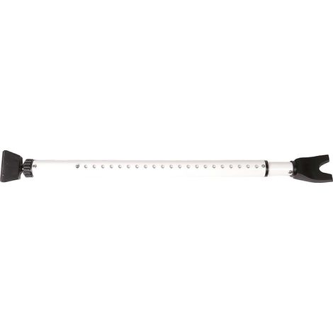 Barre de sécurité de porte verrouillable à longueur réglable, allant de 27 1/2 pouces à 42 pouces de longueur, adaptée aux portes de sécurité résidentielles et aux barres anti-effraction. (1/4)