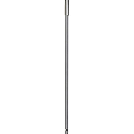Porte-embout magnétique 1/4" extra-long – Aimant permanent – Pour visseuse – Logement hexagonal ISO 1173 E 6.3 – KWB