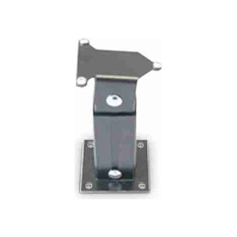 01740 - Ausziehbare Säule mit Vierkantprofil 40 x 40 mm, um 180° drehbar, zur horizontalen Befestigung an der Wand oder vertikalen Befestigung am Boden von Feuerschutztürstoppern