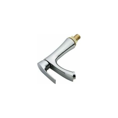 Robinet d'Eau Froide pour Lave-Mains en Inox Chromé - JINFGERNE - Design Moderne et Élégant, Idéal pour Salle de Bain, Installation Facile et Pratique (1/4)