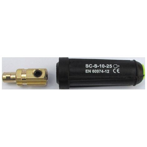 Raccord de câbles de soudage fiche de terre KS 25