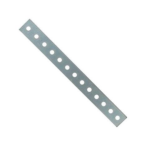 Piastrina dritta forata 100 x 20 spessore 2 mm.