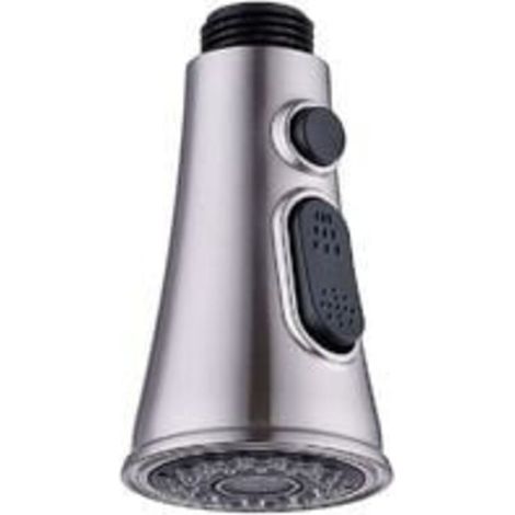 Cuisine Robinets Pommeau Douchette de Tête de Rechange pour Mitigeur, Douchette Douche Pommeau de Douche 2 Jets Chromé Robinet de Cuisine évier Robinet (1/4)