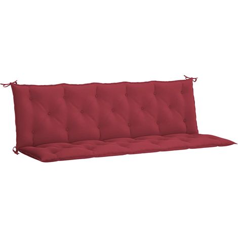 Maison Exclusive - Cuscino per Panca Rosso Vino 180x(50+50)x7 cm in Tessuto Oxford
